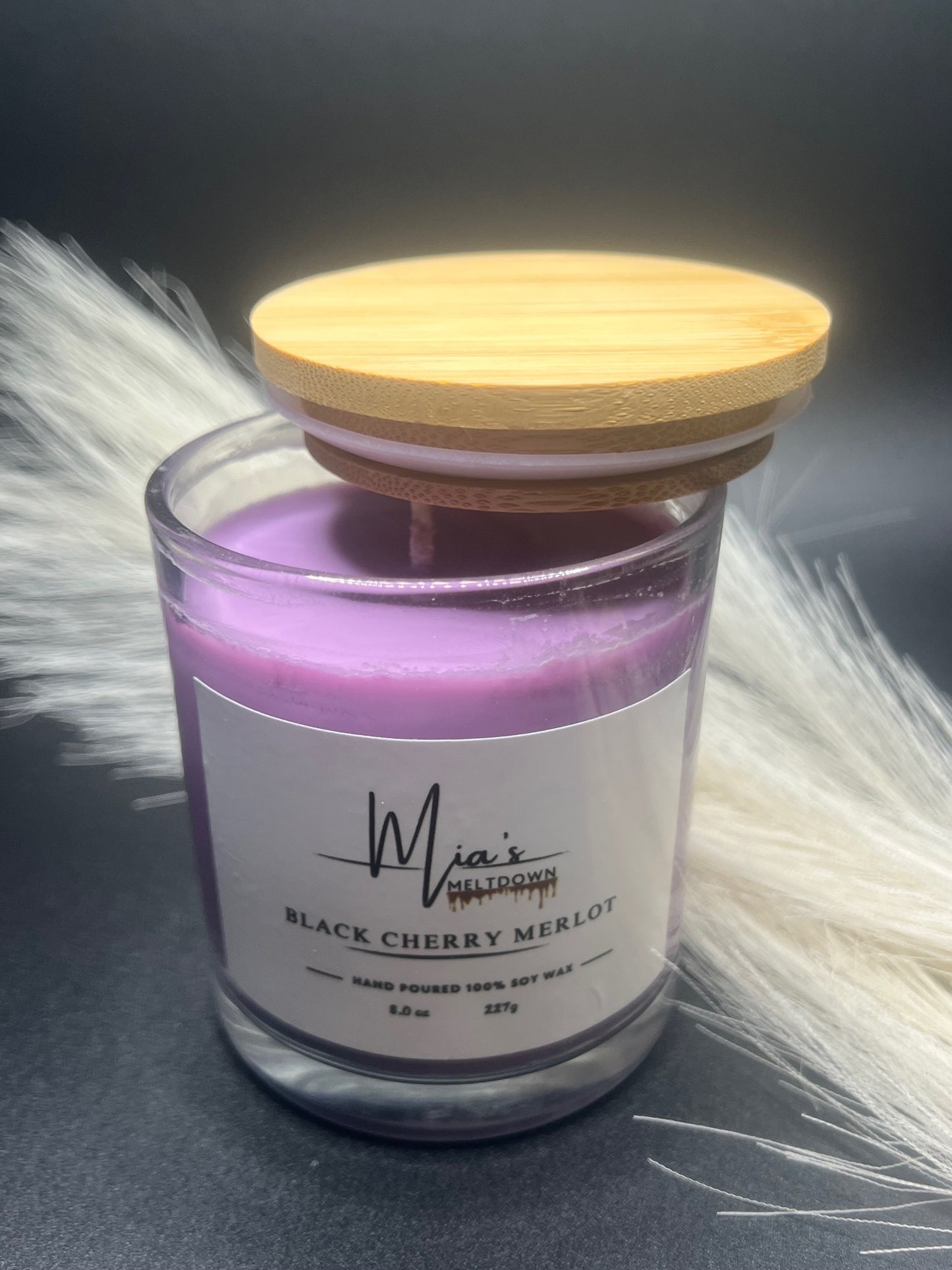 Black Cherry Merlot Fragrance Soy Wax Candle, 8.0 oz