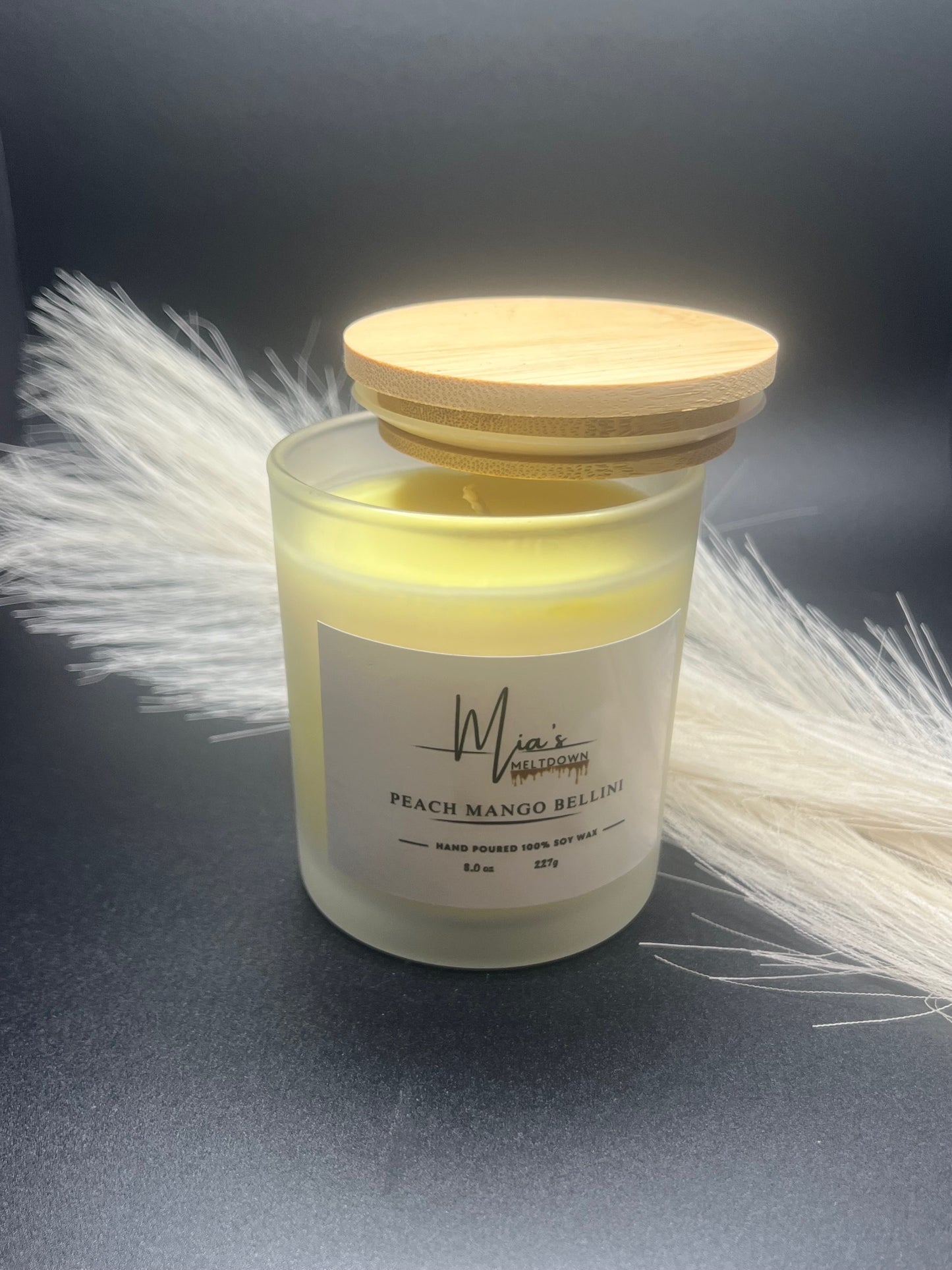 Peach Mango Bellini Fragrance Soy Wax Candle, 8.0 oz
