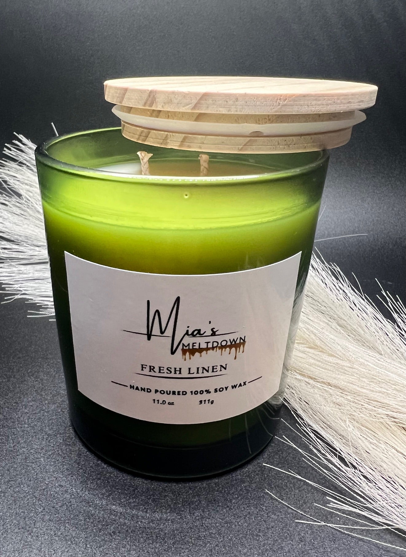 Fresh Linen Fragrance Soy Wax Candle, 11.0 oz Gr