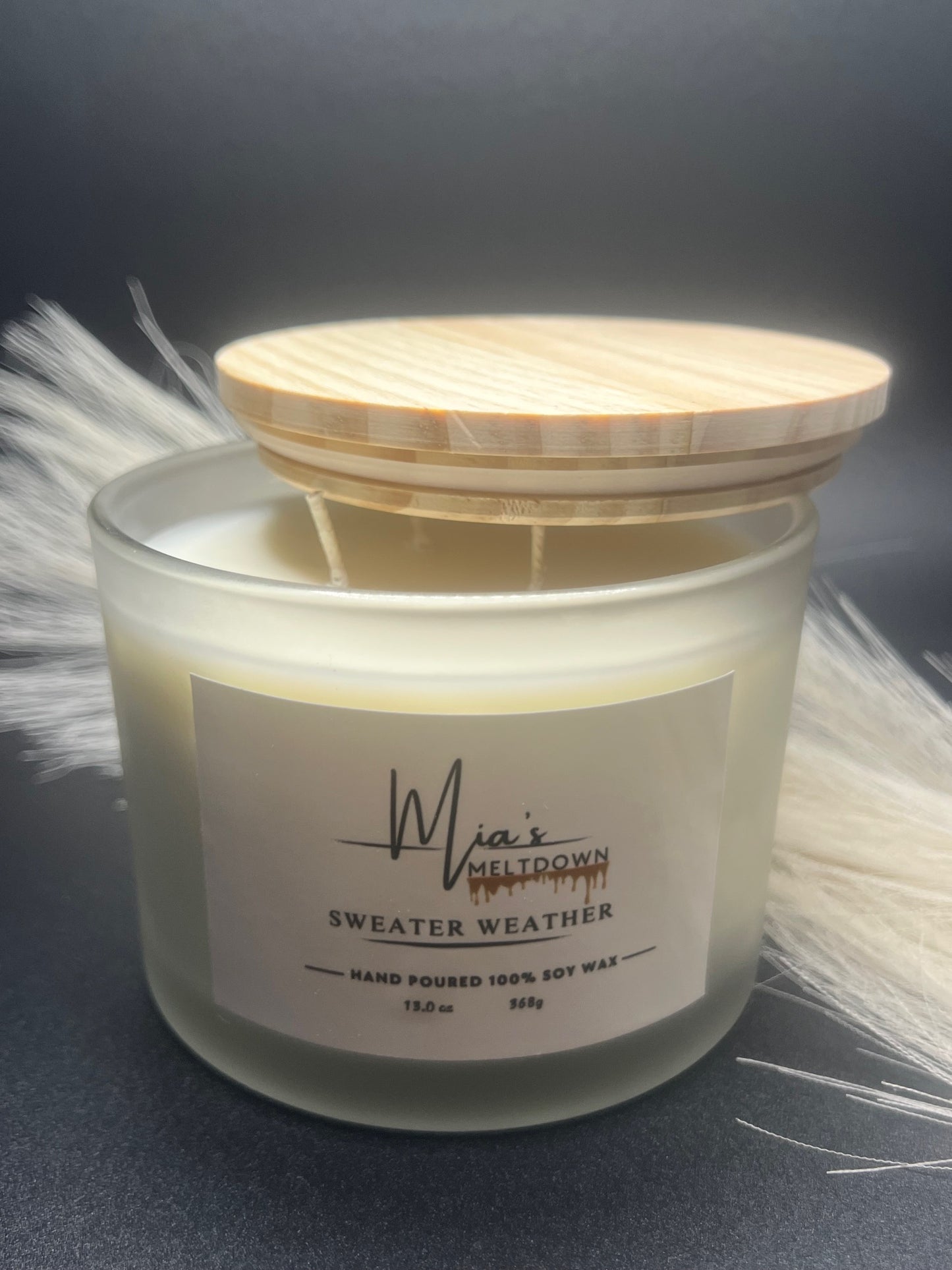 Sweater Weather Fragrance Soy Wax Candle, 13 oz / 3 wick